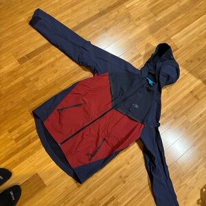 Nike Red and Navy Hooded Jacket